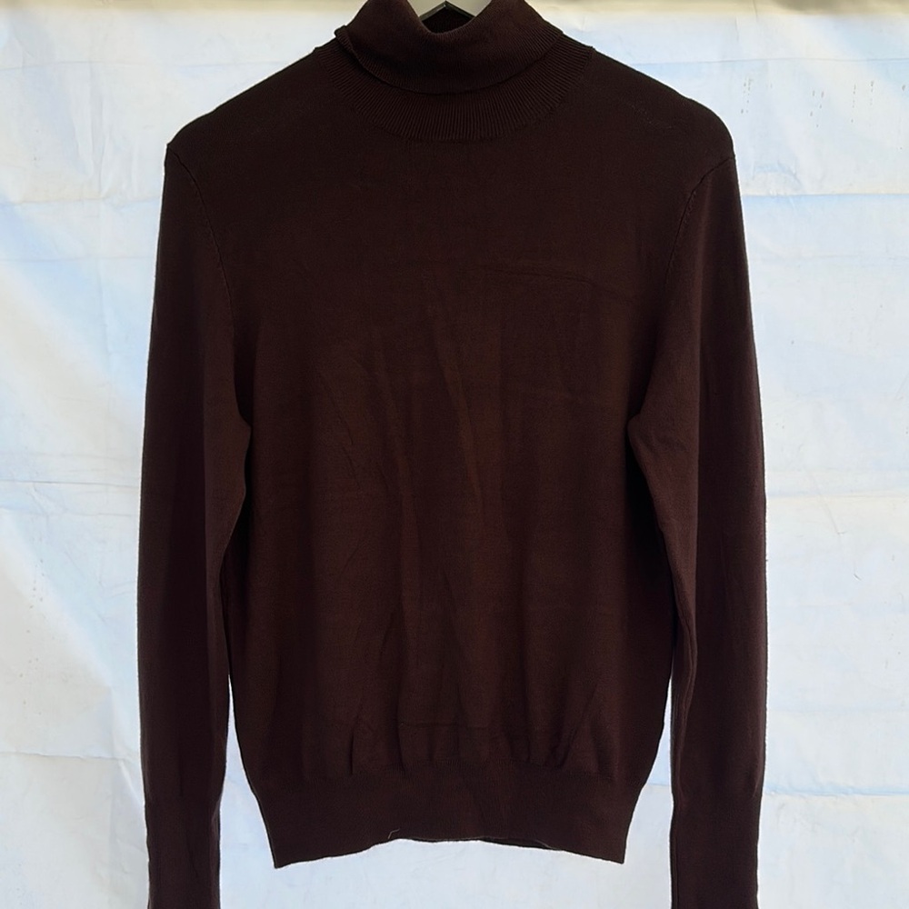 Women’s Soft Brown Turtleneck Sweater